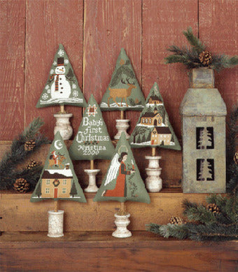 Christmas Trees II No. 87 - The Prairie Schooler - Cross Stitch Pattern, Needlecraft Patterns, The Crafty Grimalkin - A Cross Stitch Store