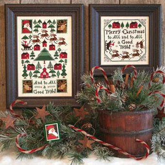 And To All a Good Night No. 167 - The Prairie Schooler - Cross Stitch Pattern, Needlecraft Patterns, The Crafty Grimalkin - A Cross Stitch Store