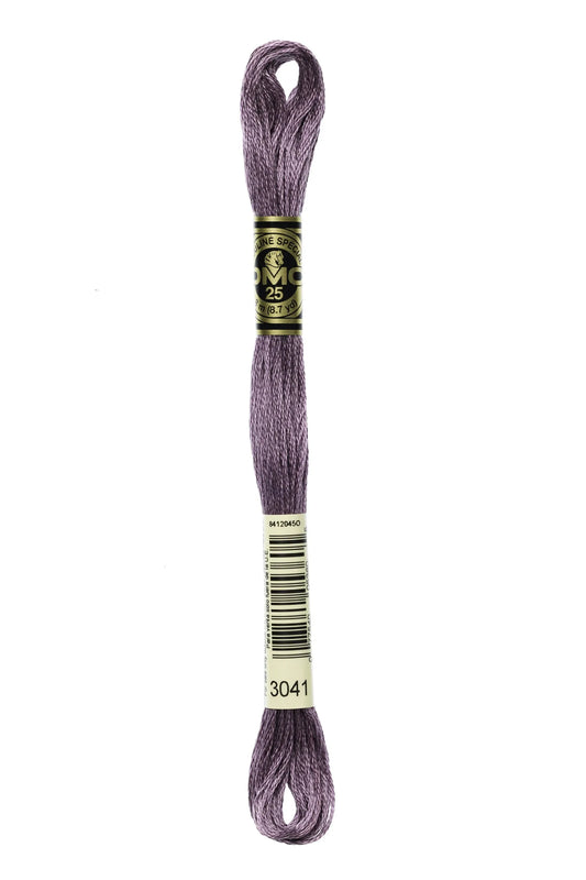 DMC 3041 - Antique Violet - Medium - DMC 6 Strand Embroidery Thread, Thread & Floss, Thread & Floss, The Crafty Grimalkin - A Cross Stitch Store