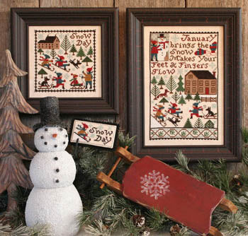 January - The Prairie Schooler - Cross Stitch Pattern, Needlecraft Patterns, The Crafty Grimalkin - A Cross Stitch Store