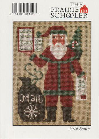 2012 Santa - Mail - The Prairie Schooler - Cross Stitch Pattern