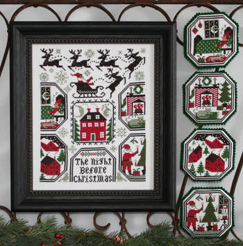 The Night Before Christmas - The Prairie Schooler - Cross Stitch Pattern, Needlecraft Patterns, The Crafty Grimalkin - A Cross Stitch Store