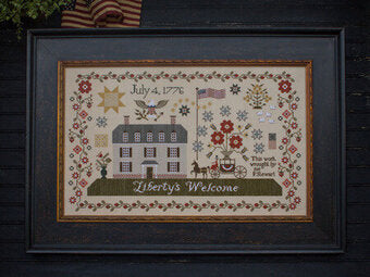 Liberty's Welcome - Plum Street Samplers - Cross Stitch Pattern