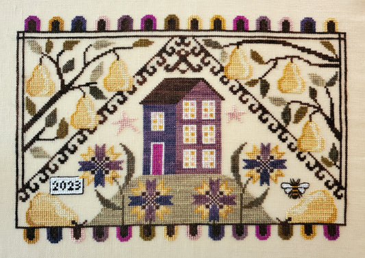 Pear Hill - The Artsy Housewife - Cross Stitch Pattern, Needlecraft Patterns, The Crafty Grimalkin - A Cross Stitch Store