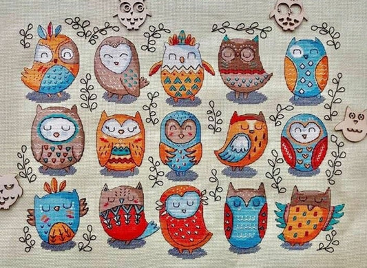 Everyone needs an owl sampler - Artmishka Cross Stitch - Cross Stitch Pattern, The Crafty Grimalkin - A Cross Stitch Store