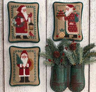 Santas Revisited II (1984, 1989, 1991) - The Prairie Schooler - Cross Stitch Pattern, Needlecraft Patterns, The Crafty Grimalkin - A Cross Stitch Store