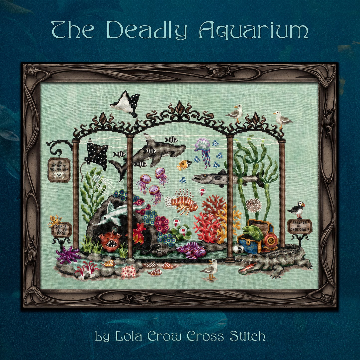 The Deadly Aquarium - Lola Crow - Cross Stitch Pattern