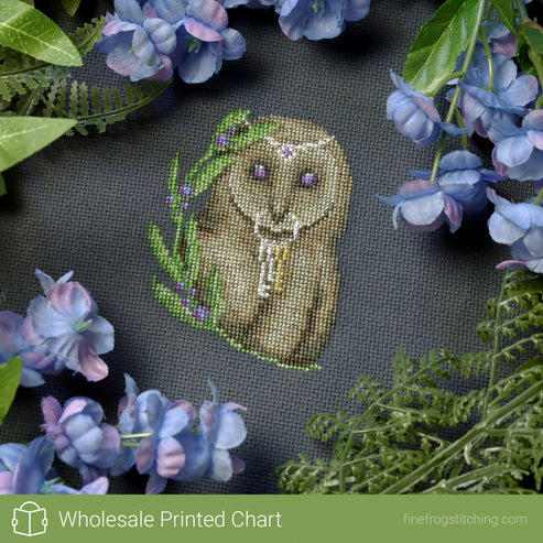 Owl Key Keeper - Fine Frog Stitching - Cross Stitch Pattern