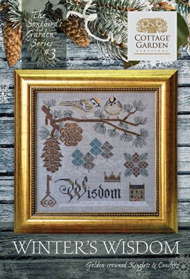 Winter Wisdom, Songbird's Garden #3, Cottage Garden Samplings - Cross Stitch Pattern