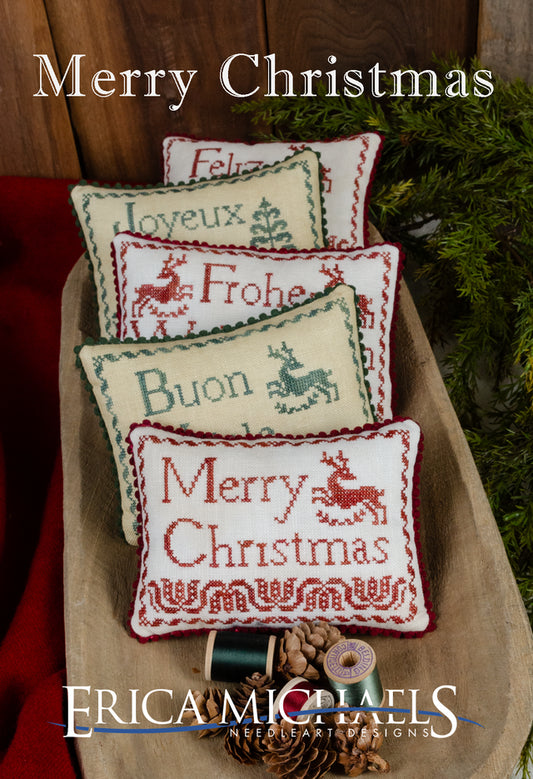 Merry Christmas - Erica Michaels - Cross Stitch Pattern