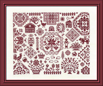 Quaker de la Ferme- Jardin Prive - Cross Stitch Pattern