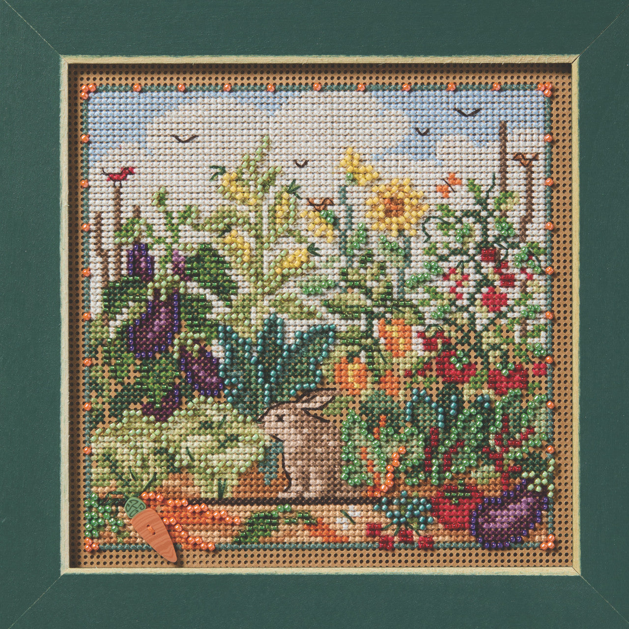 Bunny Garden - Mill Hill - Spring 2025 Buttons and Beads, Needlecraft Kits, Needlecraft Kits, The Crafty Grimalkin - A Cross Stitch Store