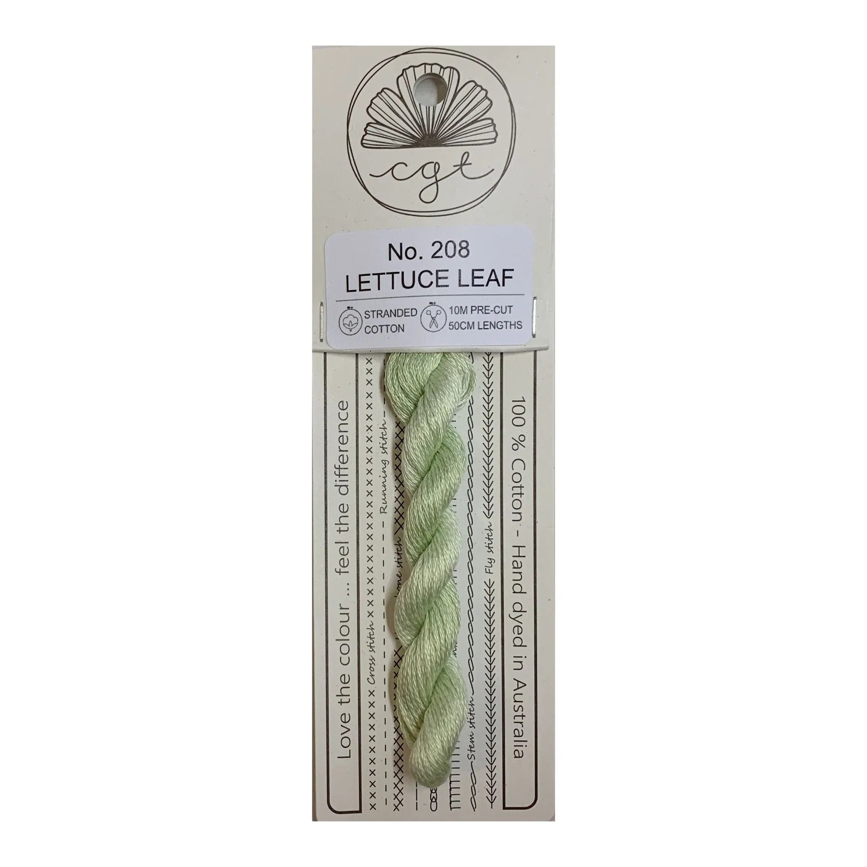 Lettuce Leaf No. 208 - Cottage Garden Threads, Thread & Floss, The Crafty Grimalkin - A Cross Stitch Store