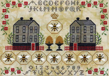 Honey Hill Hamlet Sampler - Artful Offerings - Cross Stitch Pattern, Needlecraft Patterns, Needlecraft Patterns, The Crafty Grimalkin - A Cross Stitch Store