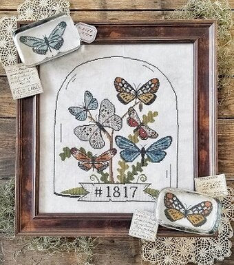 Butterfly Cloche - Hello From Liz Mathews - Cross Stitch Pattern