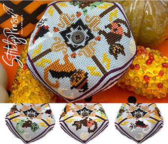 Meowster Mash Biscornu - Stitchy Prose - Cross Stitch Pattern