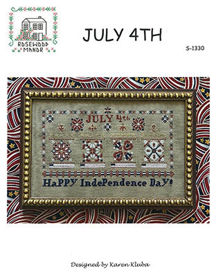 July 4th - Rosewood Manor Designs - Cross Stitch Pattern, Needlecraft Patterns, Needlecraft Patterns, The Crafty Grimalkin - A Cross Stitch Store