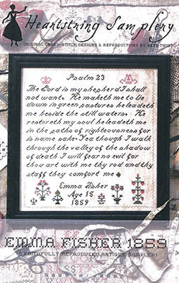 Emma Fisher 1859 - Heartstring Samplery - Cross Stitch Pattern, Needlecraft Patterns, The Crafty Grimalkin - A Cross Stitch Store