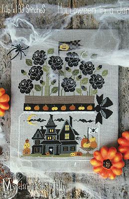 Halloween in a Jar - Madame Chantilly - Cross Stitch Pattern, Needlecraft Patterns, Needlecraft Patterns, The Crafty Grimalkin - A Cross Stitch Store