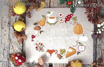 Autumn Essentials - Madame Chantilly - Cross Stitch Pattern, Needlecraft Patterns, Needlecraft Patterns, The Crafty Grimalkin - A Cross Stitch Store