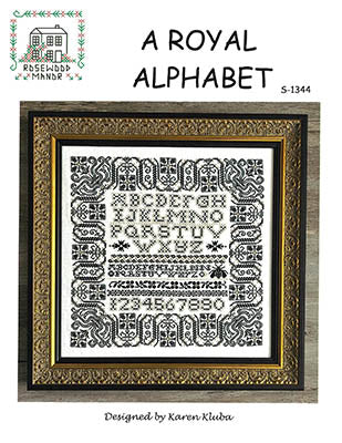 Royal Alphabet - Rosewood Manor Designs - Cross Stitch Pattern, Needlecraft Patterns, Needlecraft Patterns, The Crafty Grimalkin - A Cross Stitch Store