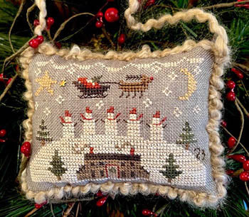 Snowman Lookout - Homespun Elegance - Cross Stitch Pattern, Needlecraft Patterns, The Crafty Grimalkin - A Cross Stitch Store