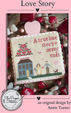 Love Story by The Proper Stitcher - Cross Stitch Pattern, Needlecraft Patterns, The Crafty Grimalkin - A Cross Stitch Store