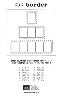 Flair Border - Bent Creek - Cross Stitch Pattern