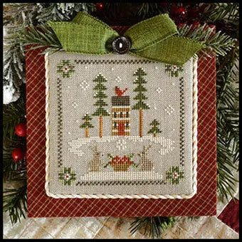 Log Cabin Bunnies,  Log Cabin Christmas #2  Little House Needleworks - Cross Stitch Pattern, Needlecraft Patterns, Needlecraft Patterns, The Crafty Grimalkin - A Cross Stitch Store