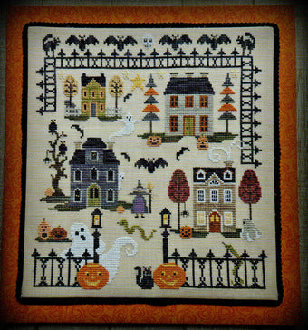 Halloween Court - Waxing Moon Designs - Cross Stitch Pattern