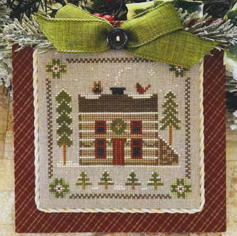 Log Cabin Christmas #8  Little House Needleworks - Cross Stitch Pattern