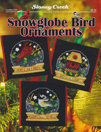 Snowglobe Bird Ornaments - Stoney Creek - Cross Stitch Pattern