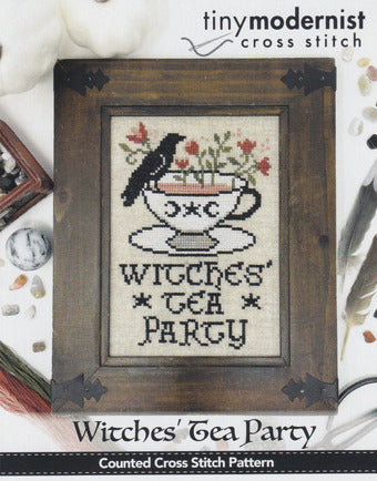 Witches' Tea Party - Tiny Modernist - Cross Stitch Pattern