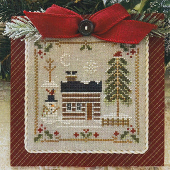 Mr. Snow, Log Cabin Christmas #9  Little House Needleworks - Cross Stitch Pattern