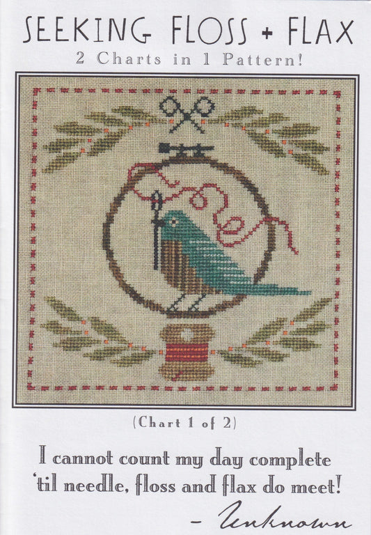 Seeking Floss and Flax - Artful Offerings - Cross Stitch Pattern