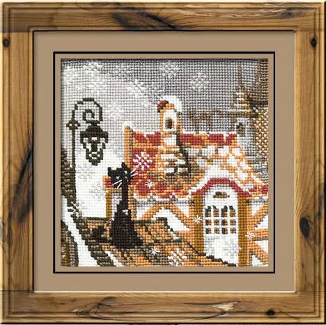 City & Cats Winter R610 Counted Cross Stitch Kit, The Crafty Grimalkin - A Cross Stitch Store