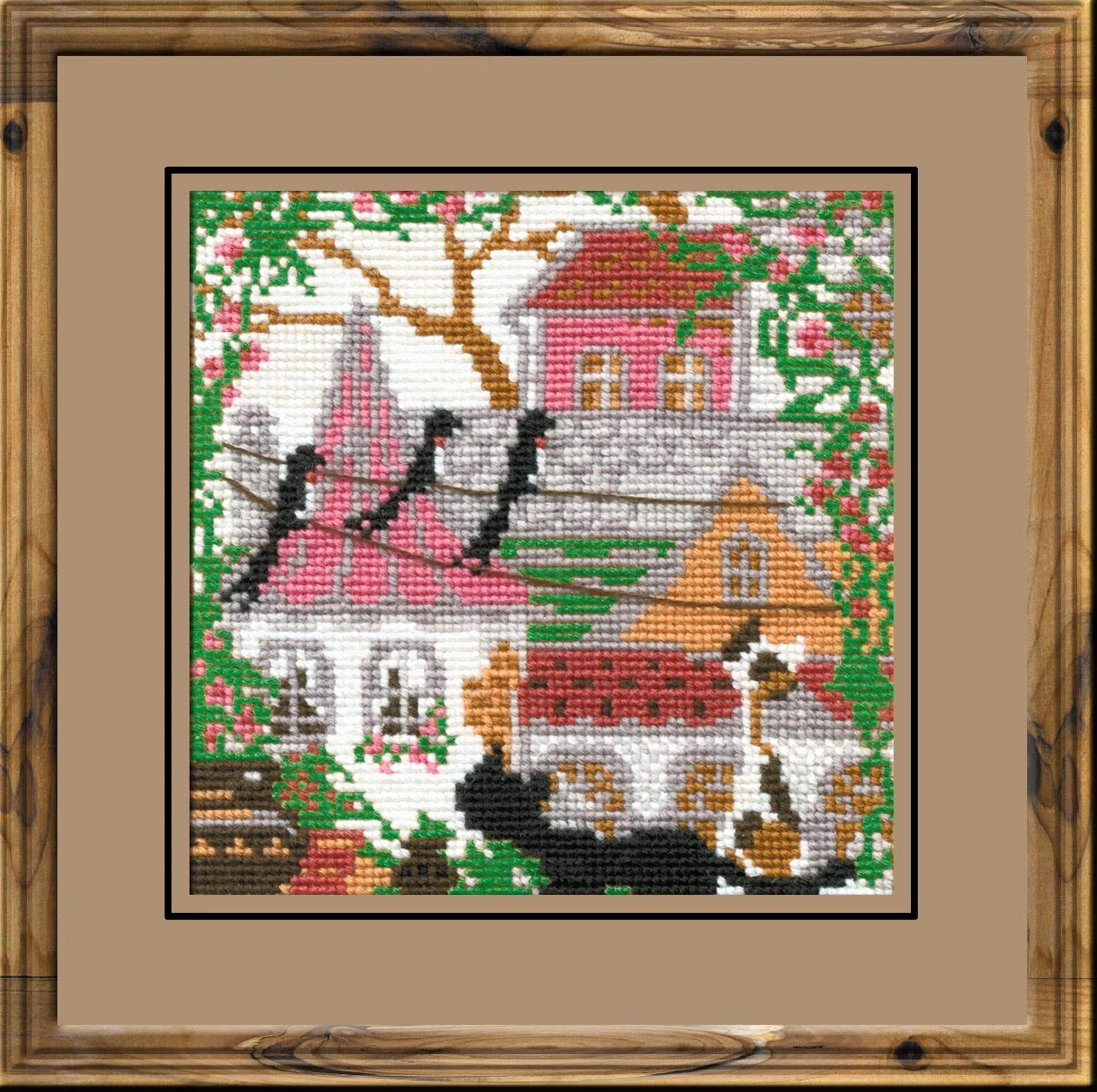 City & Cats Summer R612 Counted Cross Stitch Kit, The Crafty Grimalkin - A Cross Stitch Store