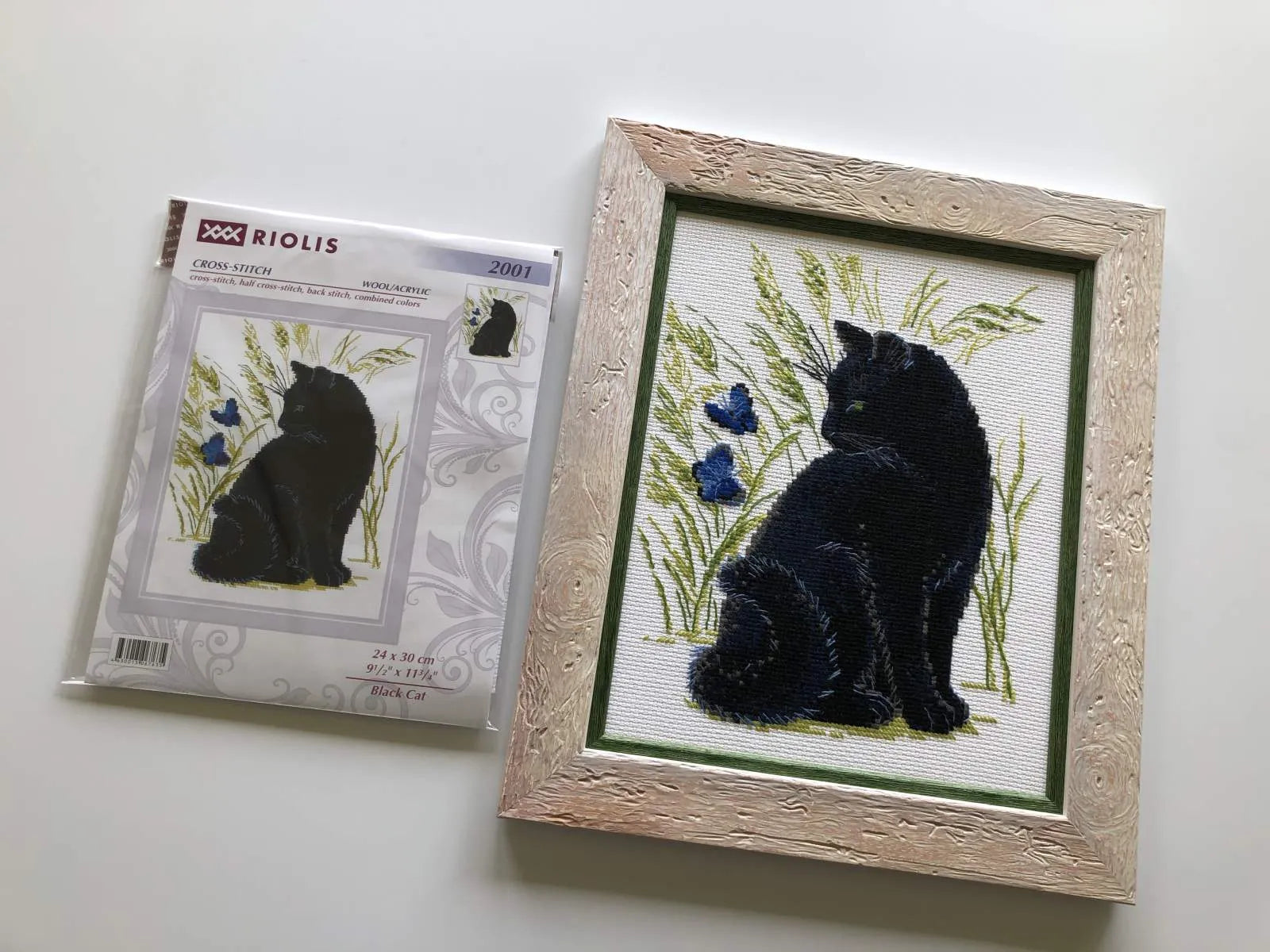 Black Cat R2001 Counted Cross Stitch Kit, The Crafty Grimalkin - A Cross Stitch Store