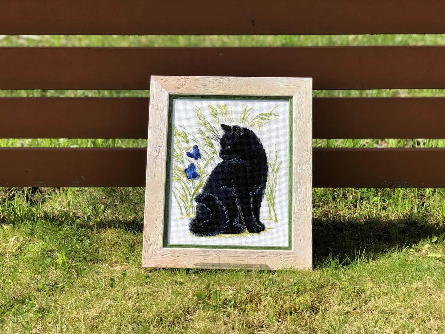 Black Cat R2001 Counted Cross Stitch Kit, The Crafty Grimalkin - A Cross Stitch Store