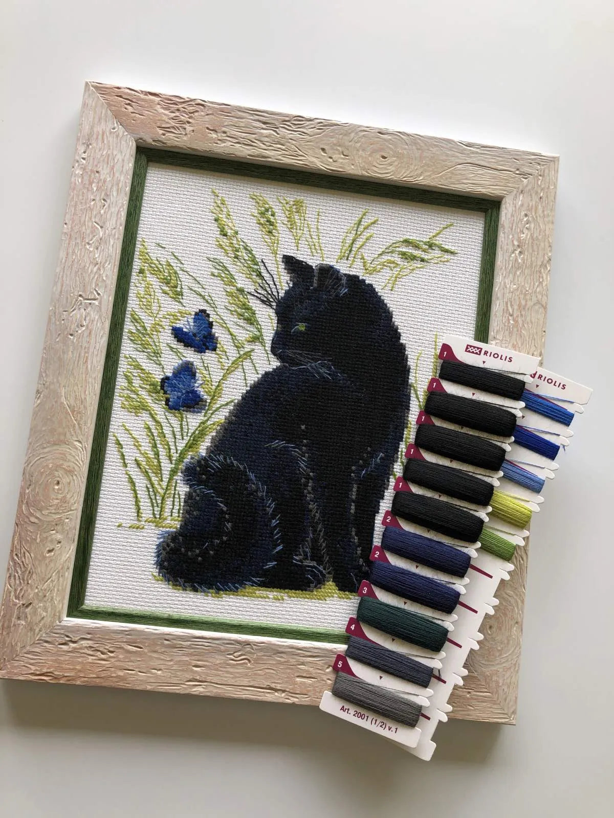 Black Cat R2001 Counted Cross Stitch Kit, The Crafty Grimalkin - A Cross Stitch Store