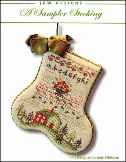 A Sampler Stocking - JBW Designs - Cross Stitch Pattern, Needlecraft Patterns, Needlecraft Patterns, The Crafty Grimalkin - A Cross Stitch Store