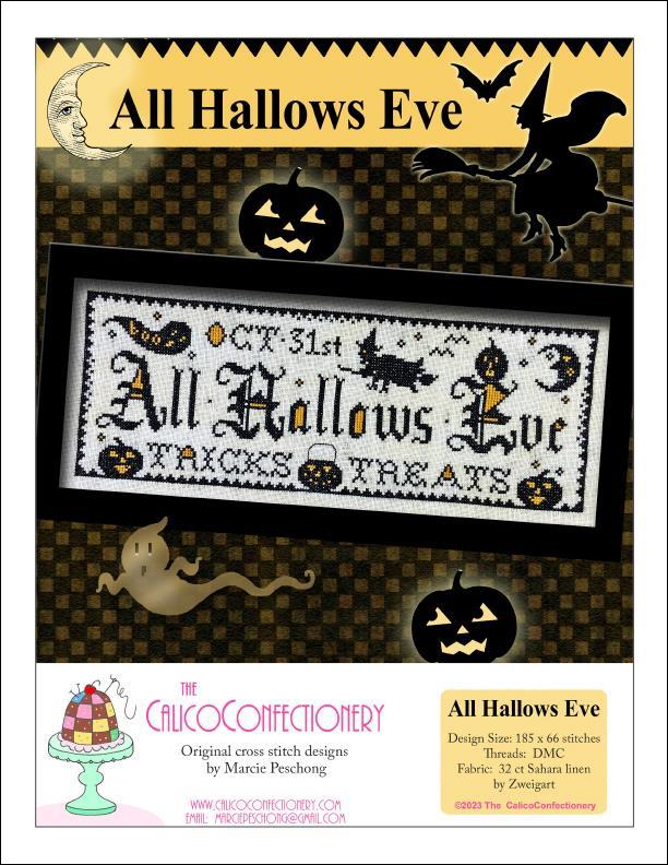 All Hallows Eve - Calico Confectionery - Cross Stitch Pattern, Needlecraft Patterns, Needlecraft Patterns, The Crafty Grimalkin - A Cross Stitch Store