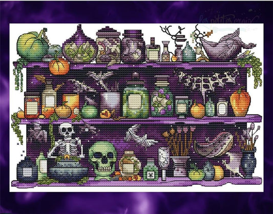 Halloween Potions - Les Petites croix de Lucie - Cross Stitch Pattern, Needlecraft Patterns, Needlecraft Patterns, The Crafty Grimalkin - A Cross Stitch Store