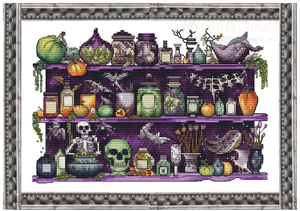 Halloween Potions - Les Petites croix de Lucie - Cross Stitch Pattern, Needlecraft Patterns, Needlecraft Patterns, The Crafty Grimalkin - A Cross Stitch Store