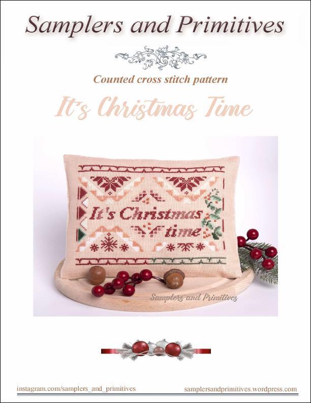 It's Christmas Time - Samplers and Primitives - Cross Stitch Pattern, Needlecraft Patterns, The Crafty Grimalkin - A Cross Stitch Store