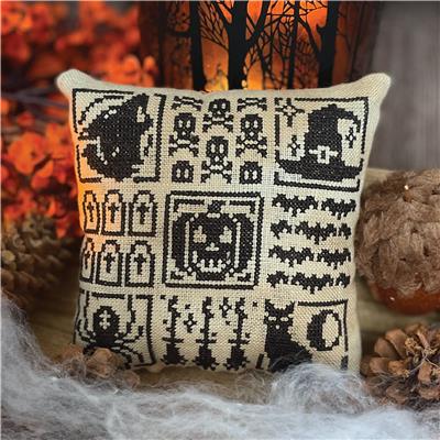 Halloween Pillow - Flossabilities - Cross Stitch Design