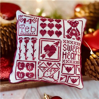 Valentine's Pillow - Flossabilities - Cross Stitch Design