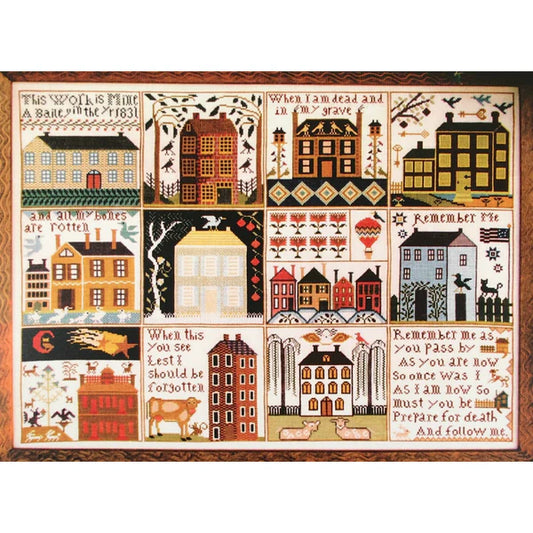 Houses of Hawk Run Hollow - Carriage House Samplings - Cross Stitch Pattern, Needlecraft Patterns, Needlecraft Patterns, The Crafty Grimalkin - A Cross Stitch Store