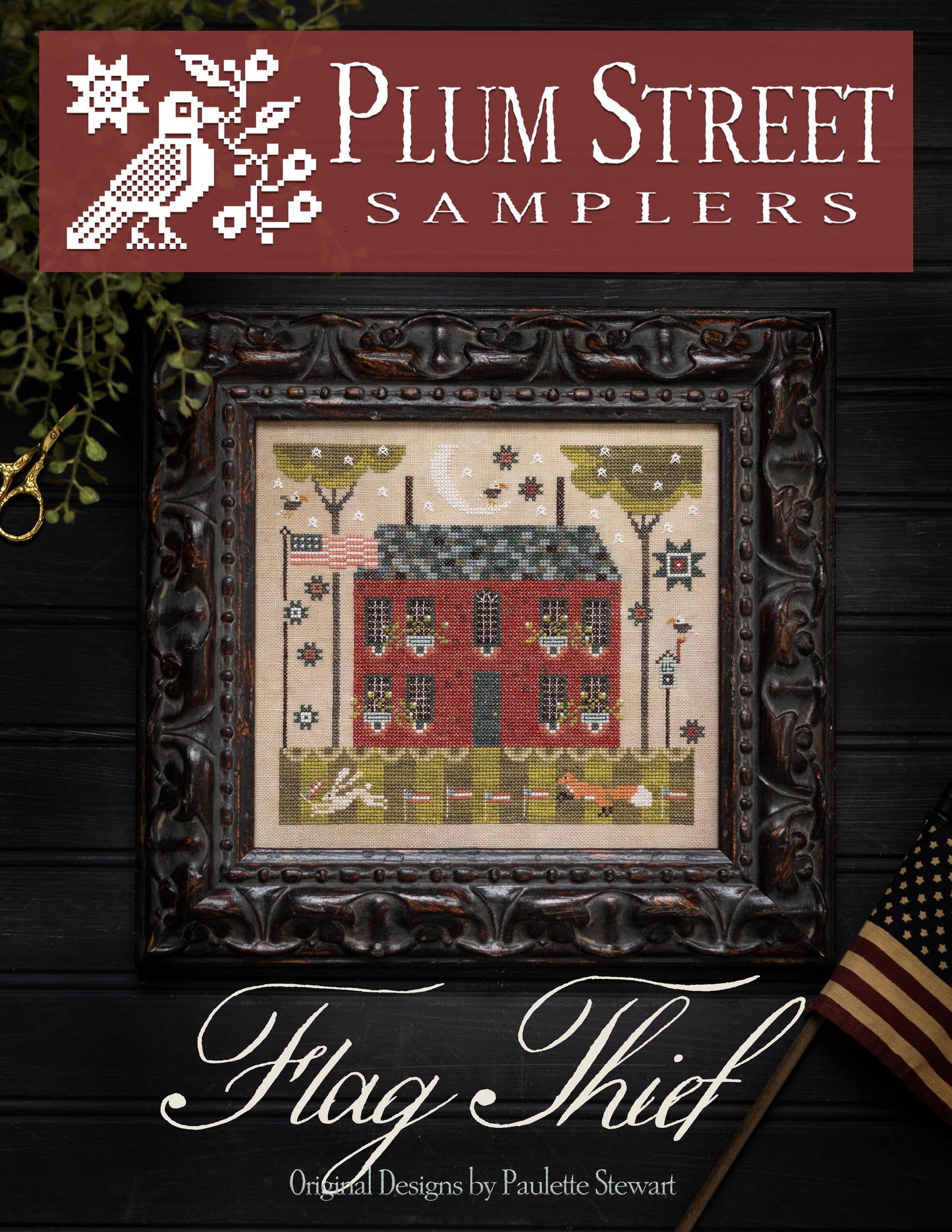 Flag Thief - Plum Street Samplers - Cross Stitch Pattern