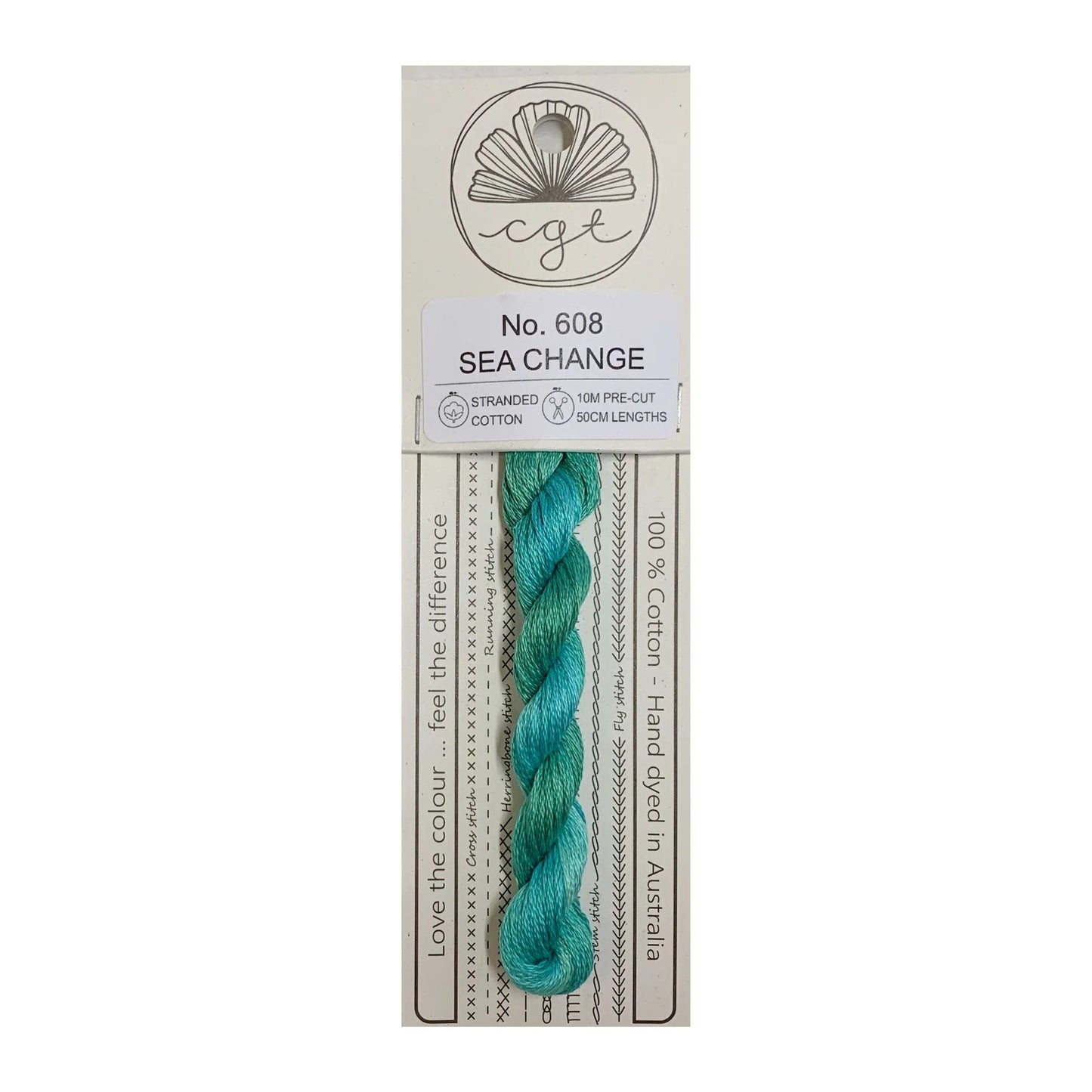 Sea Change No. 608 - Cottage Garden Threads, Thread & Floss, The Crafty Grimalkin - A Cross Stitch Store